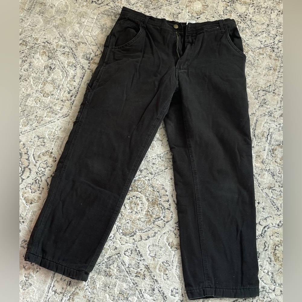 Polar king insolated work pants W33 L30 black winter outside work pants